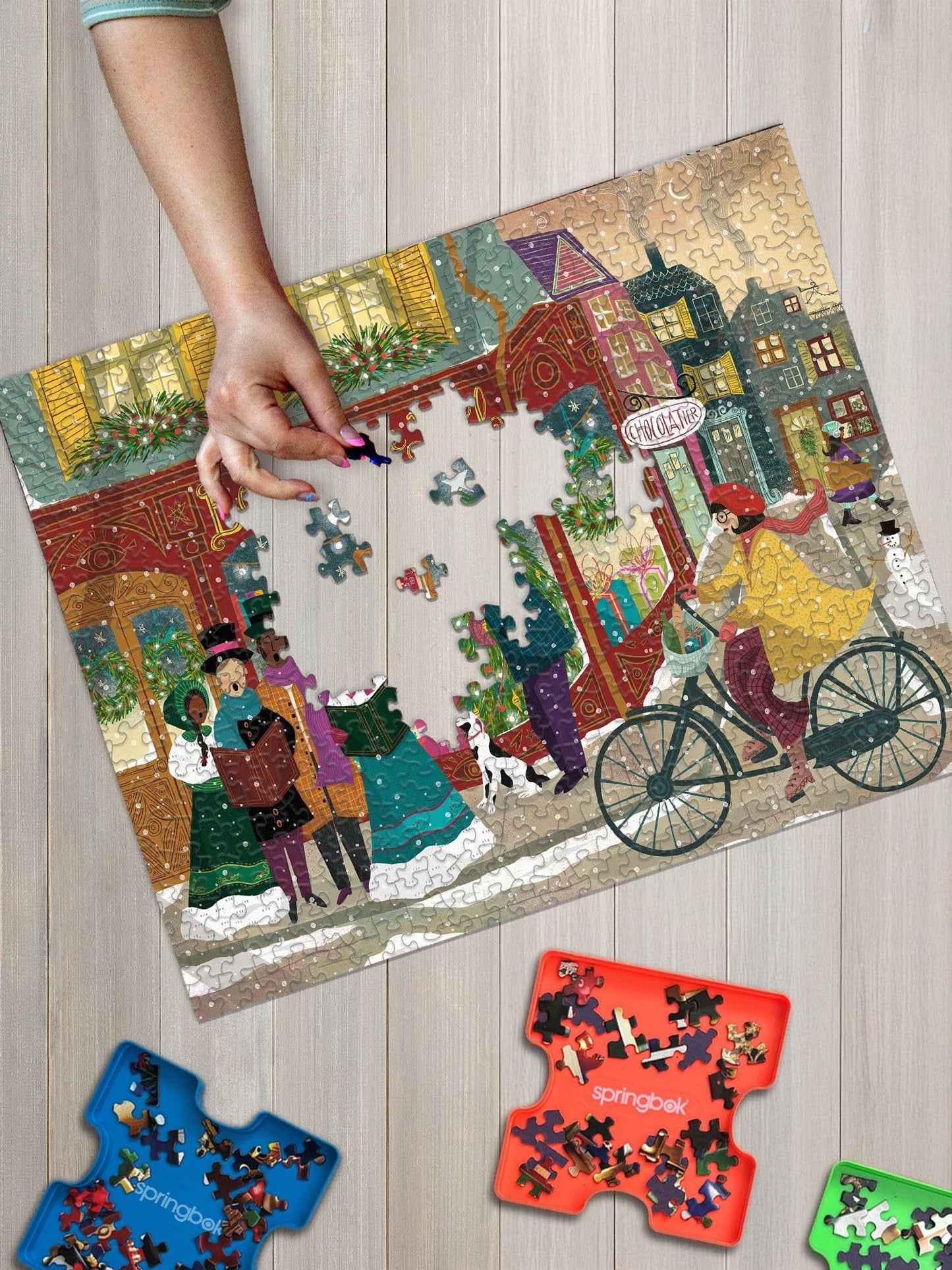 Springbok Boutique de Noel 500 Piece Jigsaw Puzzle for Adults