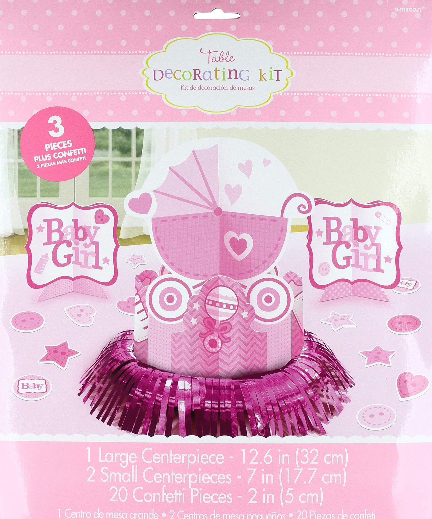 Amscan Sweet Birthday Girl 1st Birthday Table Decorating Kit