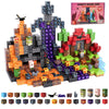 Fitrobust 200PCS Magnetic Blocks, Magnetic Building Blocks, 0.78in Magnetic Building Cubes, STEM Game Stacking Toys for Kids, Birthday Gifts for Boys