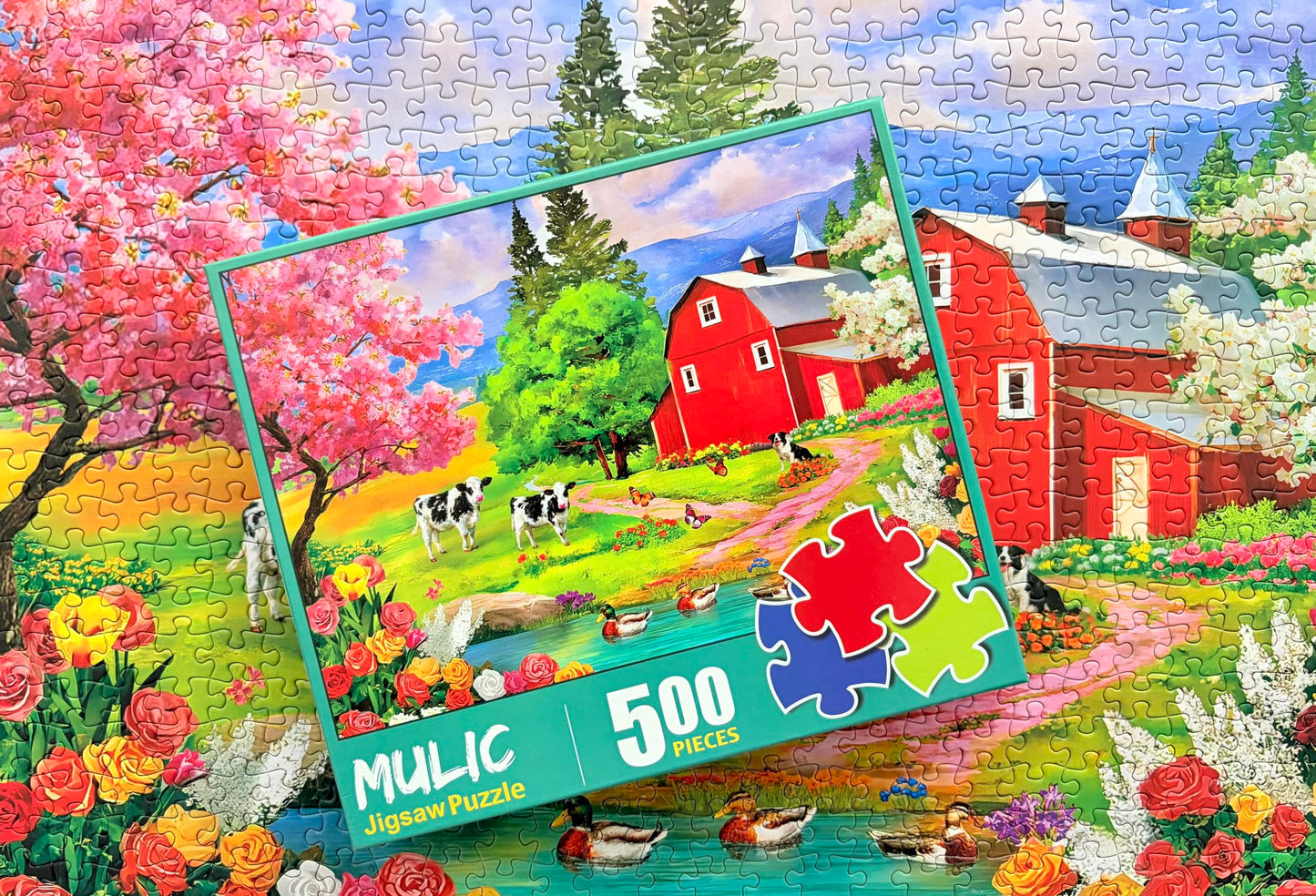 500 Piece Puzzles for Adults - Jigsaw Puzzles - Farm Scenery