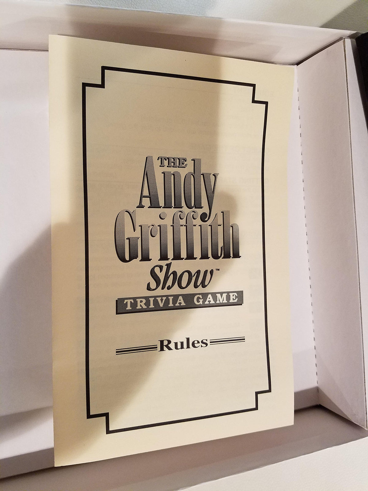 Talicor Andy Griffith Trivia Game