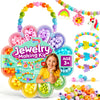 JOVA Klever Kits Jewelry Making Kit, Bracelet Making Kit with Bead, Kids Jewelry Bracelet Kit, DIY Kit with 350+ Colorful Beads, Flower-Shaped Storage