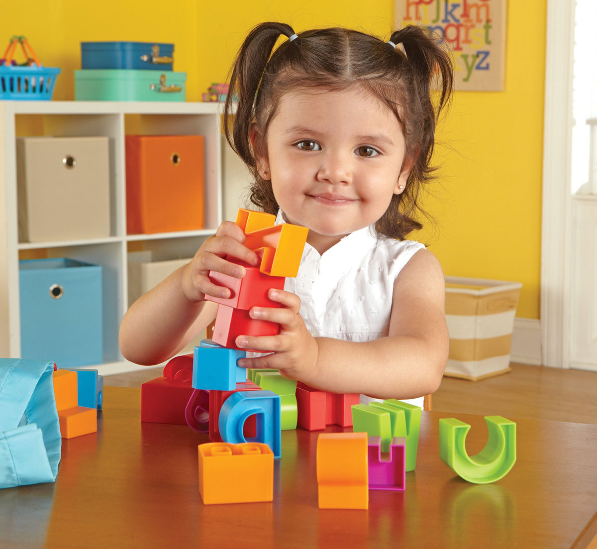 Learning Resources Letter Blocks - ABC Toddler Learning, Alphabet Puzzle, Learn to Read, Fine Motor Toys, Montessori, Preschool Classroom Must Haves