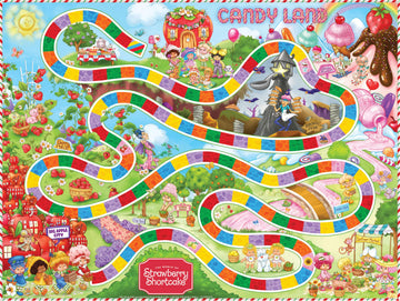 Candy Land: Strawberry Shortcake, Classic Board Game for Kids & Family, Nostalgic Adventure Color Matching Path, Featuring Iconic Characters