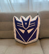 Symbiote Studios Transformers - Decepticon Logo Plush Cushion - Officially Licensed Product, Soft and Cuddly Collectible for Fans and Collectors