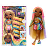 Rainbow High Hair Chalk & Style Meline - Rainbow & Gold 11” Doll. Washable Rainbow Hair Chalk, Color, Style, Play, Rinse & Repeat. Kids Gift 4-12+