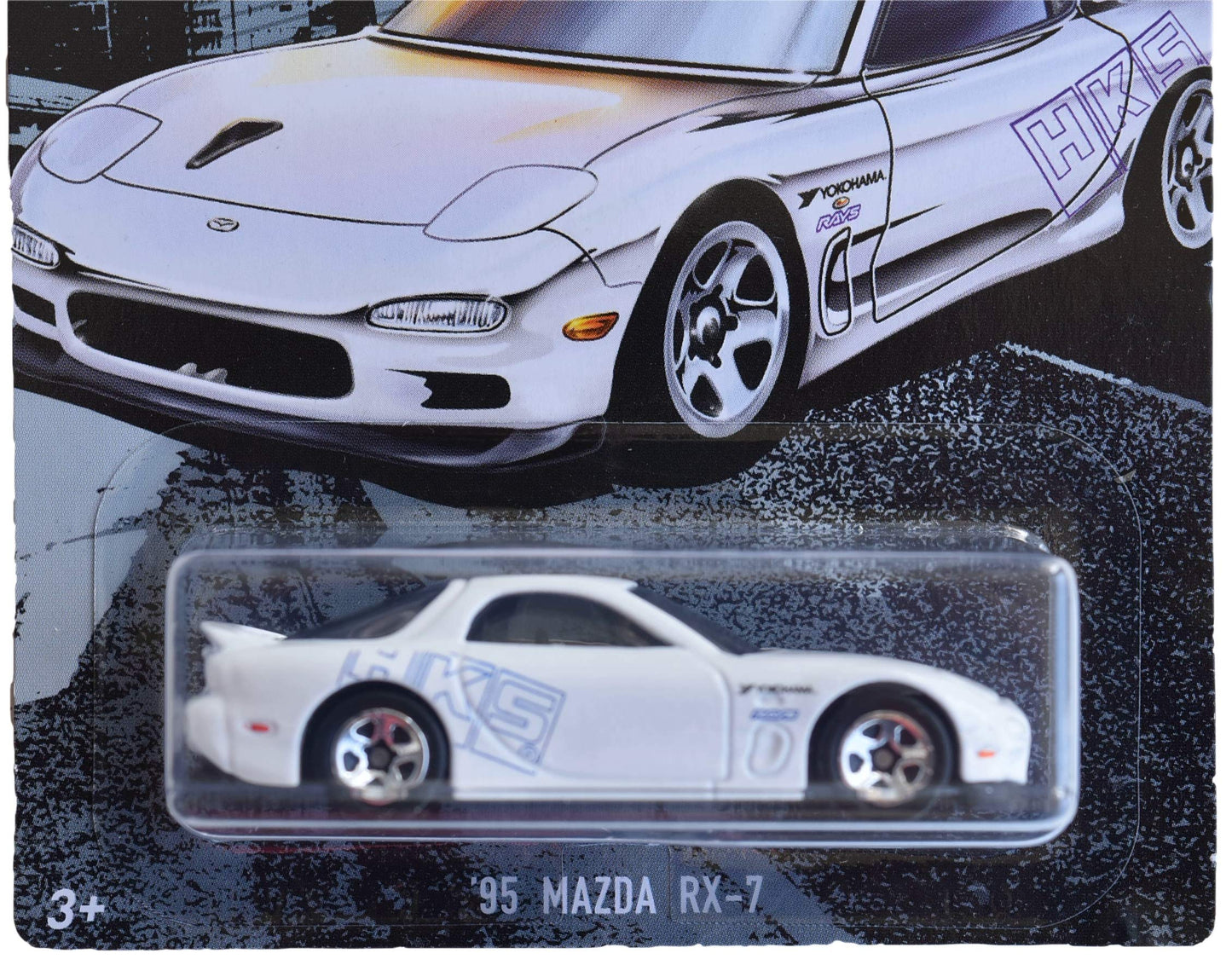 Hot Wheels Fast & Furious '95 Mazda RX 7 2/6, White