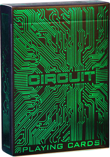 Circuit Neon Green Playing Cards with Free Card Game eBook, Creative Deck of Cards, Premium Card Deck, Cool Poker Cards, Unique Bright Colors for Kids
