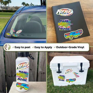 Desert Cactus Nerf Sticker - 12 Sticker Vinyl Decal Laptop Water Bottle Car Scrapbook Sheet Decorations Birthday Favor Party Supplies (2-4)