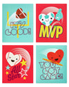 American Greetings Valentines Day Cards for Kids Classroom with Stickers, Sports (40-Count)