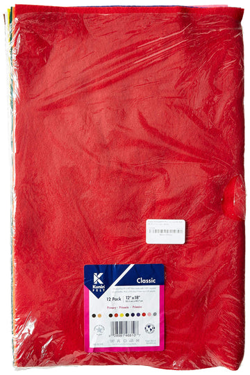 Kunin Felt Fun Pack 12"X18"-Assorted Colors K450Z9MP