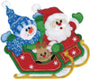 Design Works Felt Wall Hanging Applique Kit 16"X18" - Sleigh Ride
