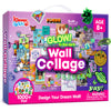JOVA Klever Kits Glow in The Dark Wall Collage for Room Decor, DIY Poster for Teen & Tween Girls, Creative Arts and Crafts Gift Wall art for Kids aged