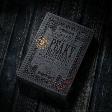 theory11 Peaky Blinders Playing Cards - Premium Officially Licensed Deck Luxury Collectible Cards with Antique Gold Foil & Tactile Embossing for Fans