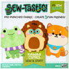 Anker Play 450633/DOM Sew-Tastic Kawaii Cuties Animal Sewing Kit for Kids, Sizes Vary, 42 Pieces, Multicolor