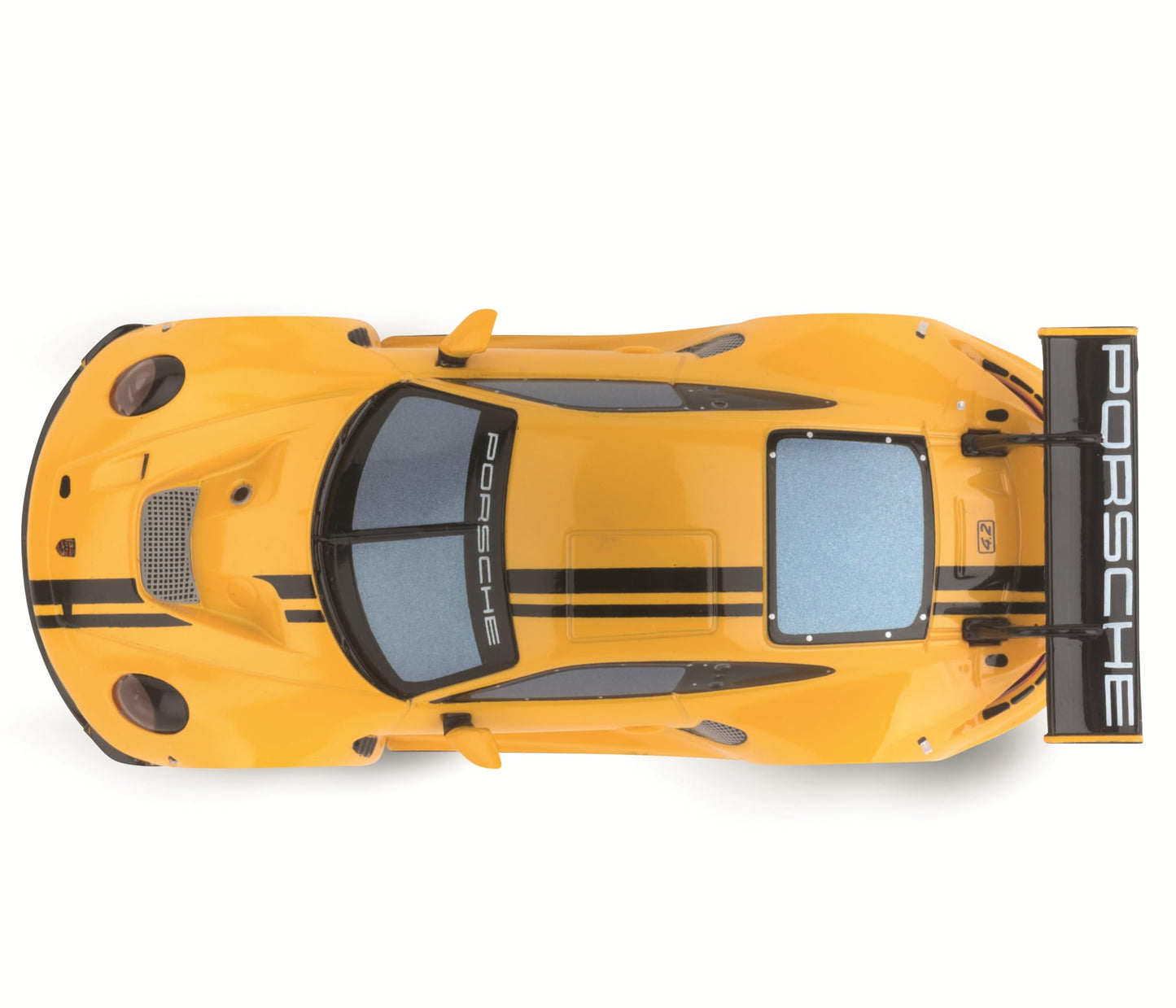 Carrera Hybrid Racing Car Porsche 911 GT3 R Speed Yellow 1:50 Scale Front and Rear Lights USB-C Rechargeable RC Additional Vehicle