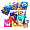 AMINFUN Soft Cloth Baby Books (4 Pack),Touch Crinkle Sensory Toys for Newborn Infants Toddler Non-Toxic Early Educational Preschool Learning Toy Gift