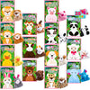 JOYIN 28 Pack Valentine's Day Gifts Cards for Kids with Plush Toy Key Chain Stress Relief Toy for Classroom Exchange Cards and Kids Party Favor