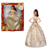 Barbie Signature 2025 Holiday Fashion Doll with Light Brown Hair Wearing Silver & Gold Gown, Seasonal Collectible Includes Displayable Packaging &
