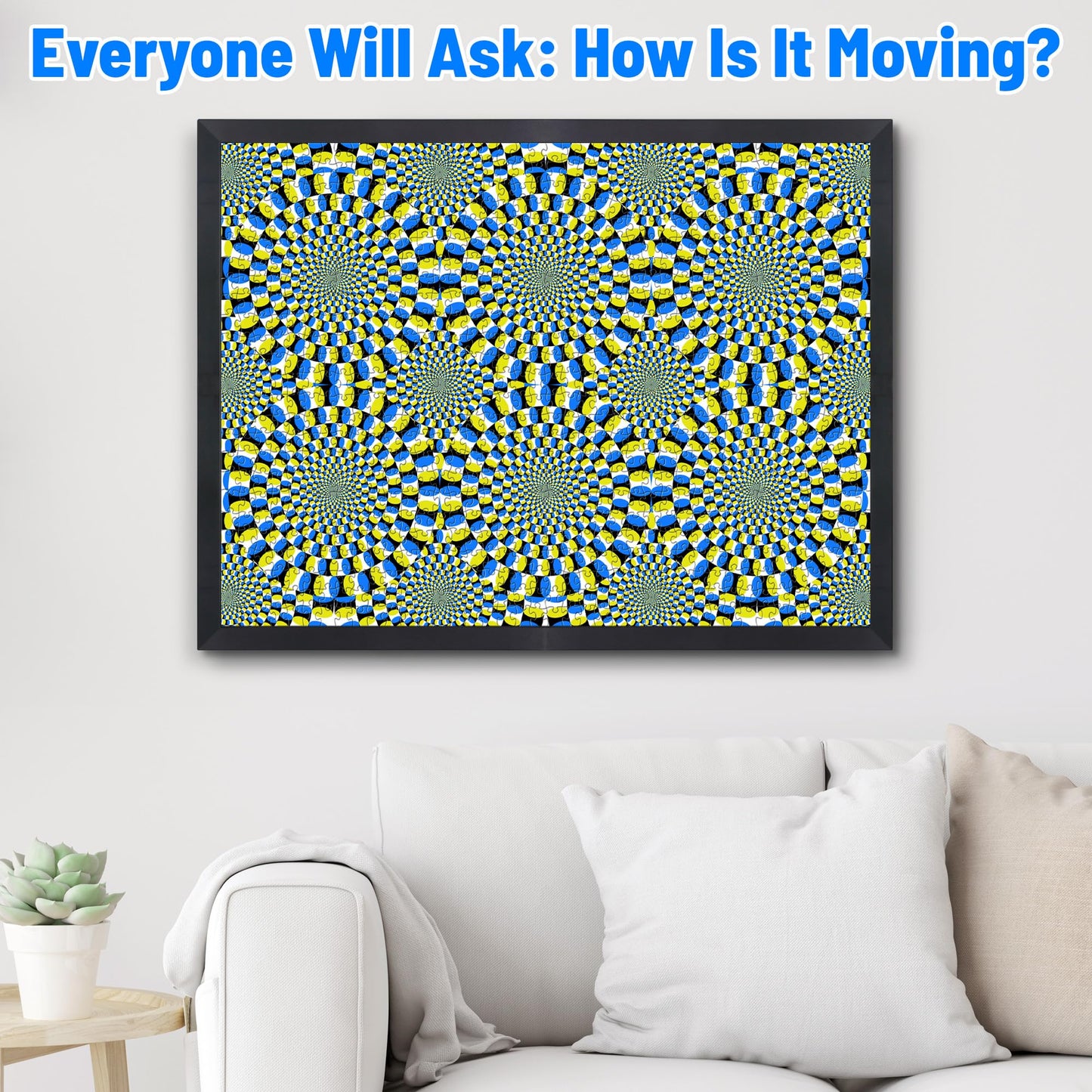 Funwares Optical Illusion Puzzle, 1000 Piece Expert Jigsaw for Adults