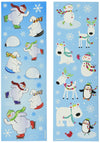 Christmas Winter Fun Printed Paper Strip Stickers, 8 Ct. | Party Favor