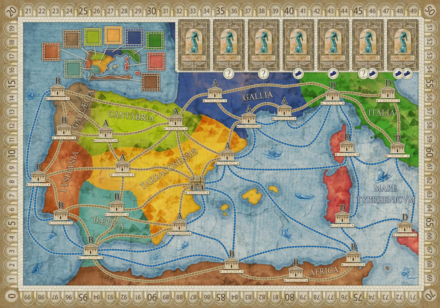 Rio Grande Games Concordia Salsa Board Game Expansion: New Maps & Strategy Cards