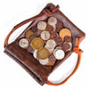 The Dragon's Hoard: 60 Real Metal Fantasy Coins with Leather Pouch | Board Game Accessory for Tabletop RPG Role-Play Strategy Games | Bronze, Silver