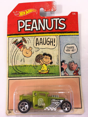 2017 Hot Wheels PEANUTS Complete Set Of 6 : CHARLIE BROWN (Bone Shaker), SNOOPY (Altred Ego), LUCY (Purple Passion), FRANKLIN (Chicane), LINUS (Circle