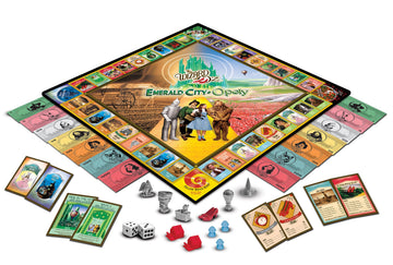 MasterPieces Opoly Board Games - The Wizard of Oz Emerald City Opoly - Officially Licensed Board Games for Adults, Kids, & Family