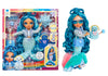 Rainbow High Winter Wonderland Skyler - Blue 11” Fashion Doll with Magic Snow Hidden in Fashion That Puffs Up with Water, and Snowman Kit, for Kids
