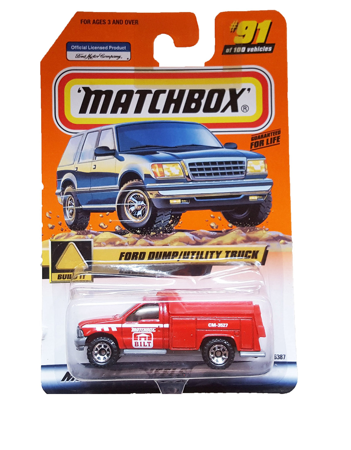 2000 Matchbox - Ford Dump/Utility Truck #91