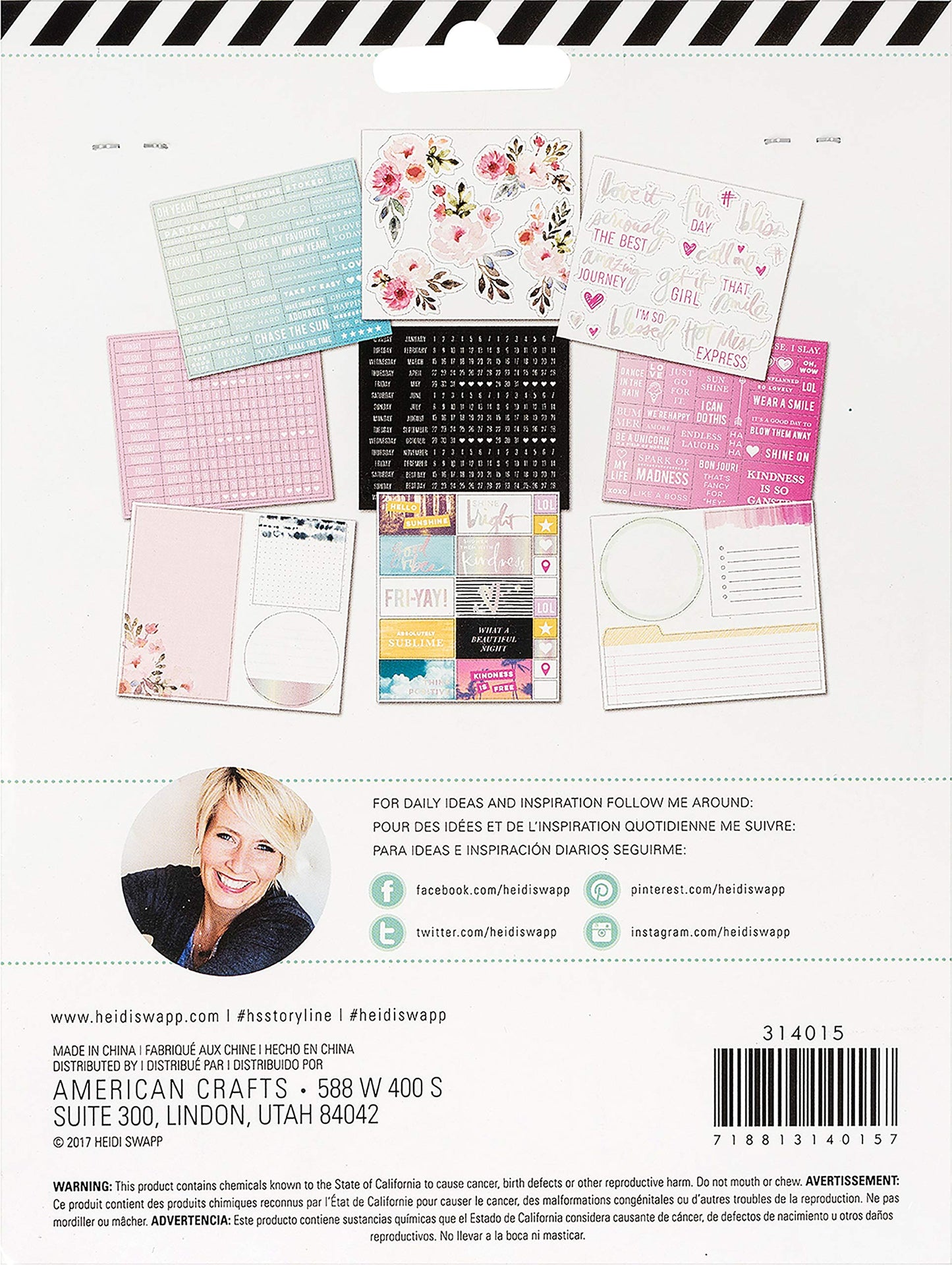 Heidi Swapp 314015 Storyline-Journaling Sticker Kit-Girl Power (1120 Piece), Multicolor
