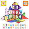 PicassoTiles Magnetic Building Blocks with Tiles and Click-in Educational Graphic Arts Magnet Construction Toy Set STEM Learning Playset Child Brain