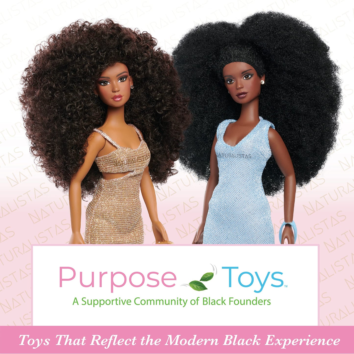 Naturalistas 11.5-inch Fashion Doll and Accessories Kelsey, 4B Textured Hair, Light Brown Skin Tone