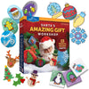 Blue Marble Santa's Christmas Craft Kit for Kids - 15 Magical Christmas Crafts for Kids, Make Suncatchers, Paint Holiday Rocks, Make Magnetic Tile Art