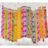 Jsehchya 72PCS Corlorful Wooden cased Pencils for Kids with Erasers, Wood Wedding Golf for School,Drawing,Gift (72PCS) (Fruit, 72)