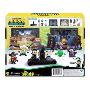 Minions Illumination's Monsters Backlot Studio Set, Mini Figure Minion Toys