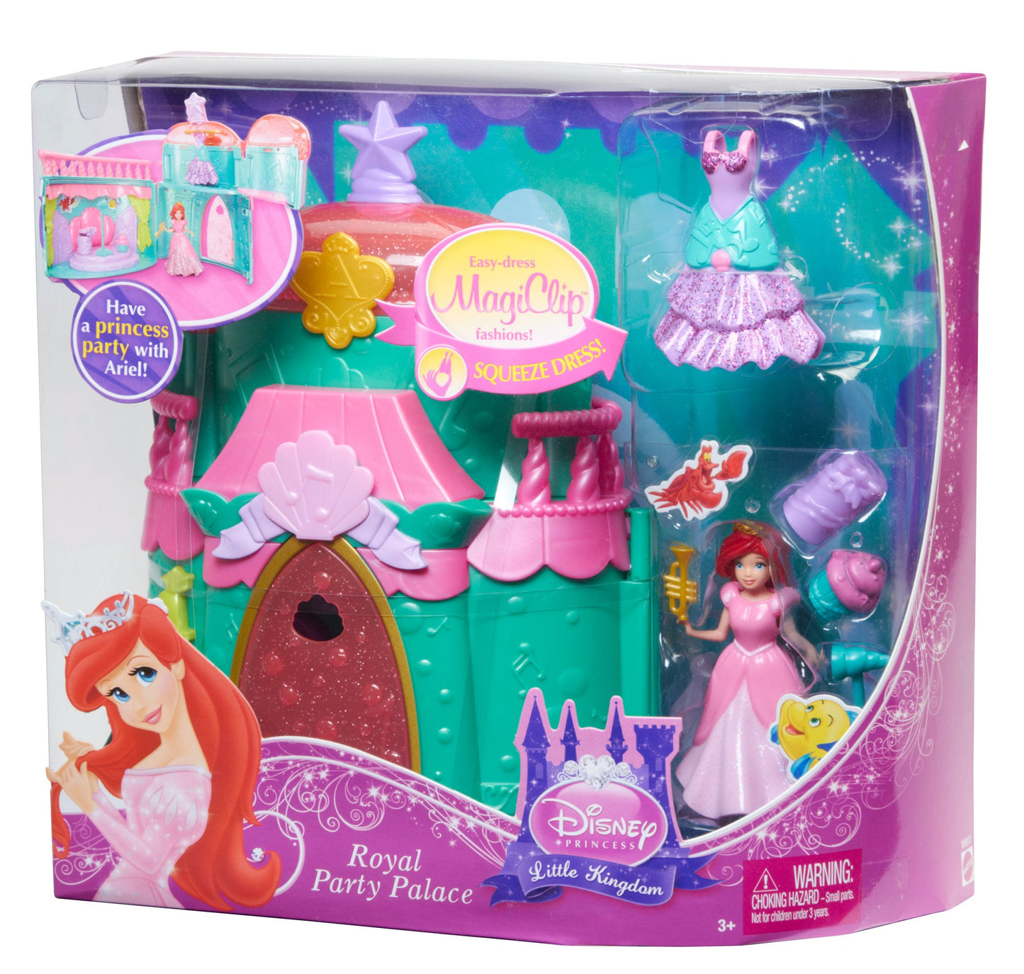 Mattel Disney Princess Royal Party Ariel Palace Playset