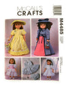 OOP McCall's Pattern M4485. Historical Clothes + Bridal Outfit; Etc for 18" Dolls Such As the American Girl Dolls