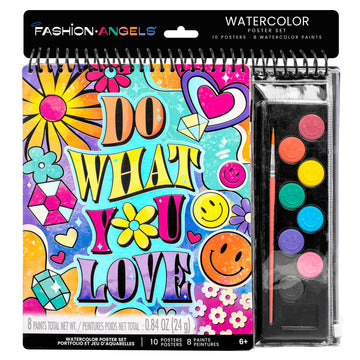 Fashion Angels Do What You Love Watercolor Poster Set