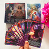 Qcsdckot Angel's Wisdom Oracle Cards Deck, Oracle Cards for Beginners, Angel Number Affirmation Cards, Oracle Deck Used for Your Path to Divine
