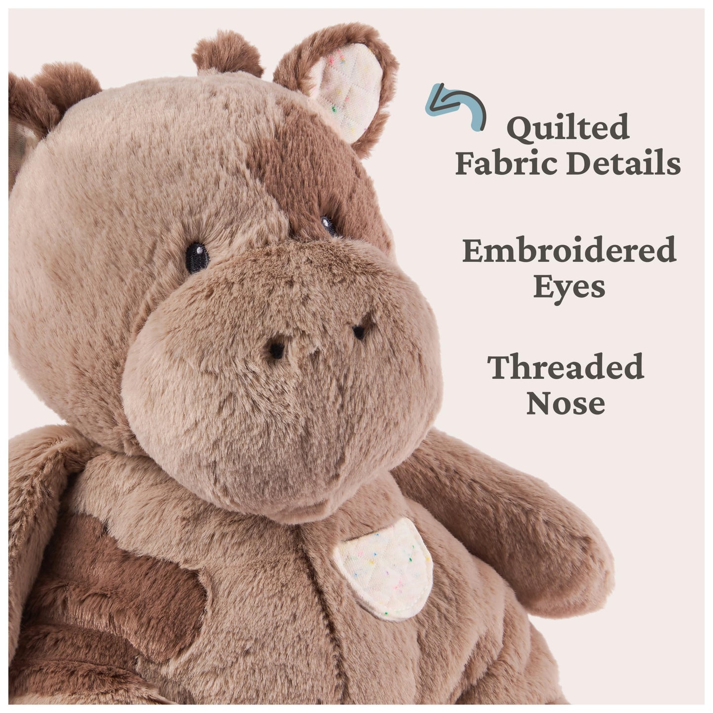GUND Baby Oh So Snuggly Cow Plush, Cow Stuffed Animal for Babies and Infants, Brown, 12.5”