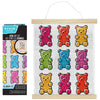 Brea Reese: Hanging Gem Art Kit - Gummy Bears - Peel & Stick, Create A Colorful Candy Character Scene, 11x14 Rolled Canvas, Wall Frame, Adult Craft
