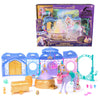 Unicorn Academy - Stable Play Set 90 cm Including Fountain with Light and Sound Effects, Approx. 12 cm Unicorn and 24 Accessories, Original Playset