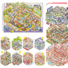 12 Sets 3D Scene Sticker Books for Adult Kids Teenager,3D Miniature Stickers Therapy for Adult Relief Stress Pass Time,Super Markets,Clothing