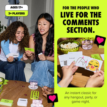 Here for The Comments by Relatable - an Adult Party Game Built on Internet Culture, Funny Party Games for Game Night and Fun Gifts - Includes 100