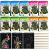 Blcculi 10 Pack Rainbow Scratch Notebooks,Scratch Note Pads,Rainbow Scratch Notes with Wooden Stylus,Scratch Art for Party Favors Arts and Crafts