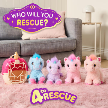 ScruffaLuvs Unicorn Scruffs Plush Toy, Wash to Reveal 1 of 4 Unicorns