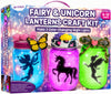 Light-up Unicorn Fairy & Mermaid Lanterns Craft Kit - Valentines Day Craft Kits for 8 9 10 11 12 Year Old Girls - Creative Art Girl Toys 8-10 Years
