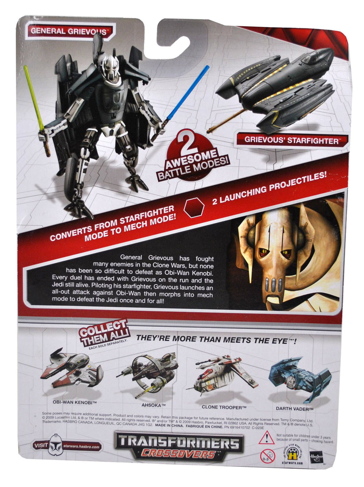 Star Wars Transformers Crossovers - GRIEVOUS / STARFIGHTER